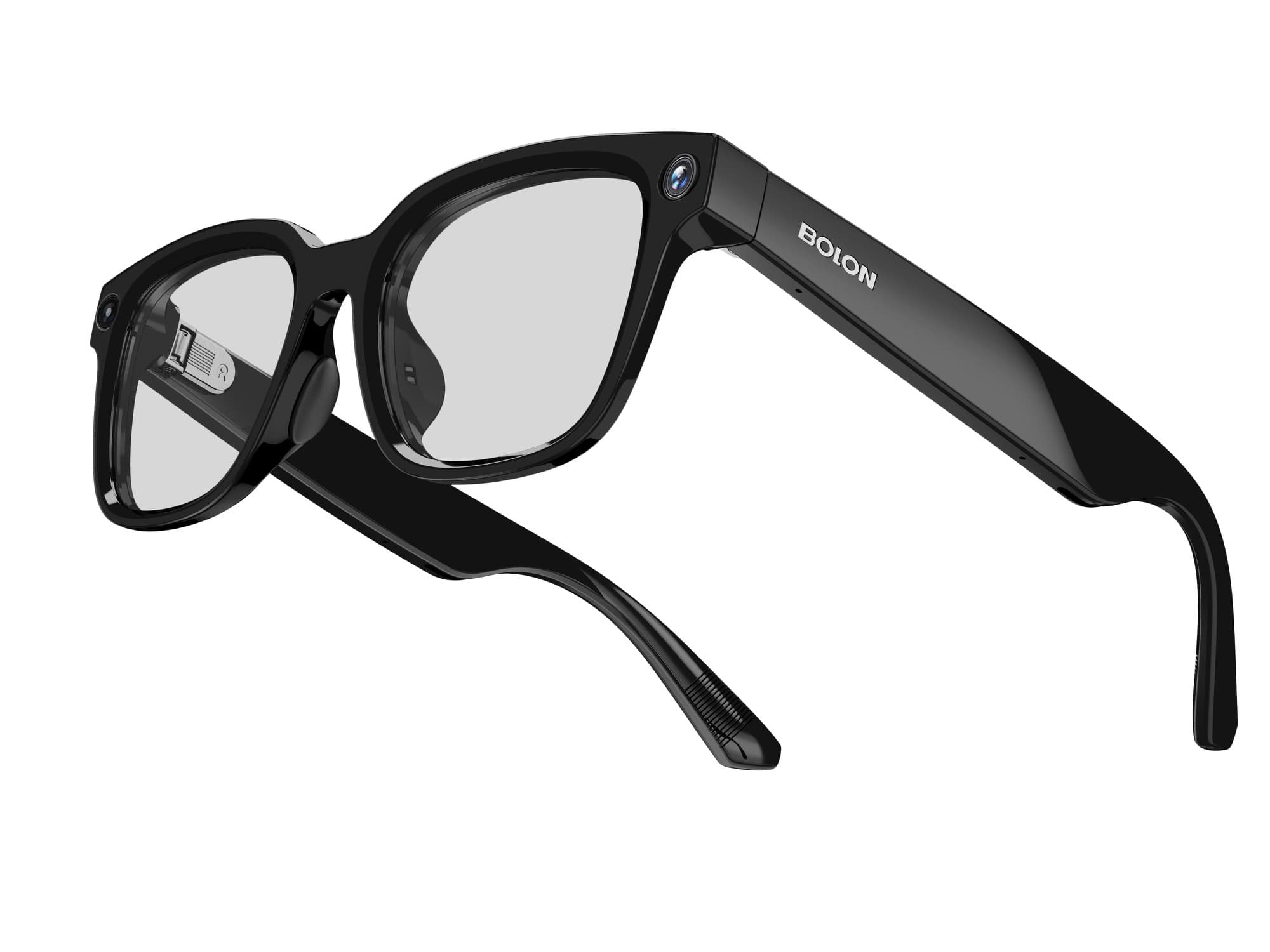 Умные очки BOLON AI Glasses чёрные, вид три четверти